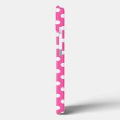 Polka dot genaamd soft roze ipad case (Achterkant / Links)
