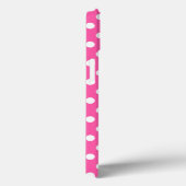 Polka dot genaamd soft roze ipad case (Achterkant / Rechts)
