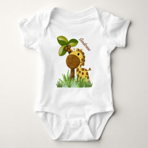 Polka Dot Giraffe Romper