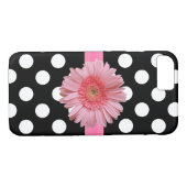Polka Dot Girly iPhone 7 Coque (Dos (Horizontal))