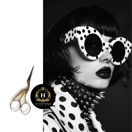 Polka Dot Glam Rock Star Decoupage Tissuepapier