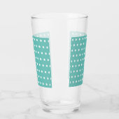 Polka Dot Glass Tumbler (Aqua & White) (Links)