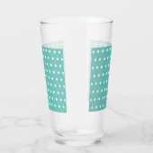 Polka Dot Glass Tumbler (Aqua & White) (Rechts)