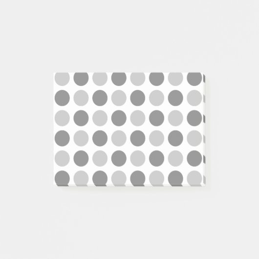 Polka Dot Grays Post-it® Notes (Voorkant)