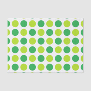 Polka Dot Greens Tissuepapier