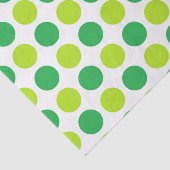 Polka Dot Greens Tissuepapier (Detail)