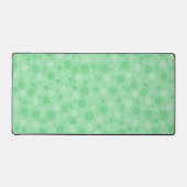 Polka dot groene tinten retro sixties bureaumat (Voorkant)