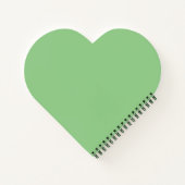 Polka Dot Heart Shaped Notitieboek (Sage Green) (Achterkant)