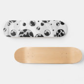 Polka Dot Koe zwart-wit afdrukken Skateboard (Horizontaal)