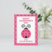 Polka Dot Ladybug heeft de Kaarten van Valentijns (Staand voorkant)