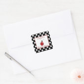 Polka Dot & Ladybug Vrijgezellenfeest Sticker (Envelop)