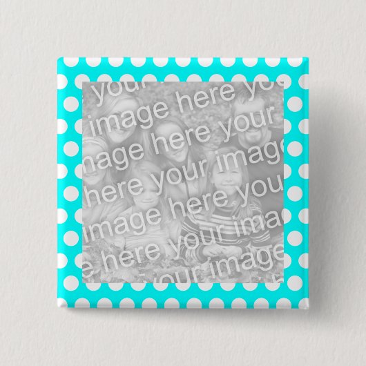 Polka Dot Lijst Foto Button (Voorkant)