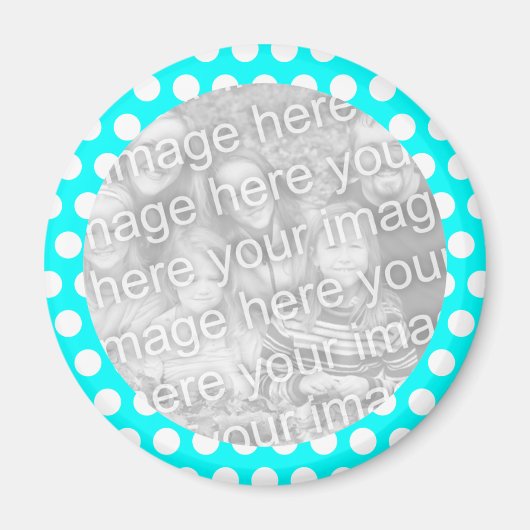 Polka Dot Lijst Photo Magnet Magneet (Voorkant)