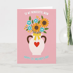 Polka Dot Lint Boeket Kaart