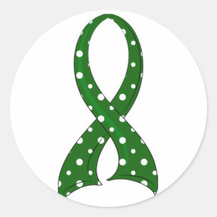 Polka dot lint leverziekte ronde sticker