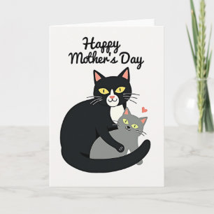 Polka Dot Love Cats Kaart