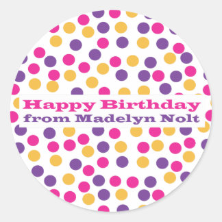 Polka Dot - Madelyn Ronde Sticker