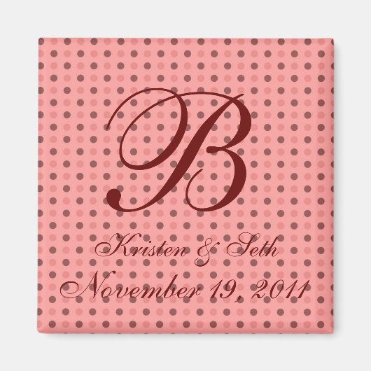 Polka Dot Magnet Magneet (Voorkant)