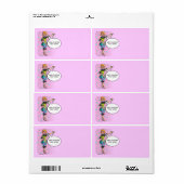 POLKA DOT MARTINI DIVA ÉTIQUETTES (Feuille entière)