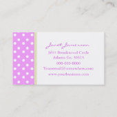 Polka Dot met Visitekaartje op ballonnen (Achterkant)