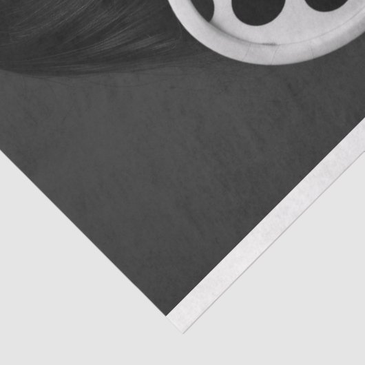 Polka Dot Mode Bedrijfsbenodigdheden Tissuepapier (Detail)