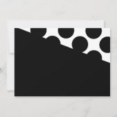 Polka Dot Modern 40th Birthday Invite Kaart (Achterkant)