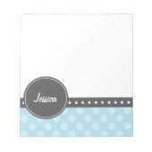 Polka Dot Monogram Notitieblok (Voorkant)