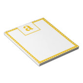 Polka Dot Monogram Notitieblok (Schuin)