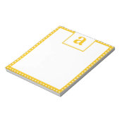 Polka Dot Monogram Notitieblok (Gedraaid)