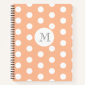 Polka Dot Monogram Notitieboek (Voorkant)