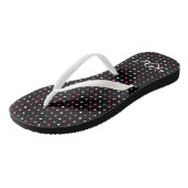 Polka Dot Monogrammed Teenslippers (Schuin)