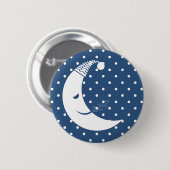 Polka Dot Moon Ronde Button 5,7 Cm (Voorkant /achterkant)