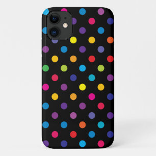 Polka Dot Motif iPhone, Plus et Pro Coque