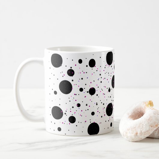Polka Dot Mug - Conception de la Coupe de Café (Avec donut)