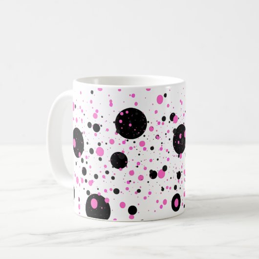 Polka Dot Mug - Stylo Coffee Cup (Devant gauche)