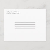 Polka Dot Nieuwe Home Briefkaarten (Achterkant)