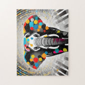 Polka Dot Olifant Modern Fun Legpuzzel (Verticaal)