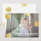 POLKA DOT OR | CARTE PHOTO de vacances (Devant / Derrière)