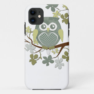 Polka Dot Owl in Tree Hoesje
