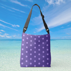 Polka Dot Paars Patterned Crossbody Bag Tas