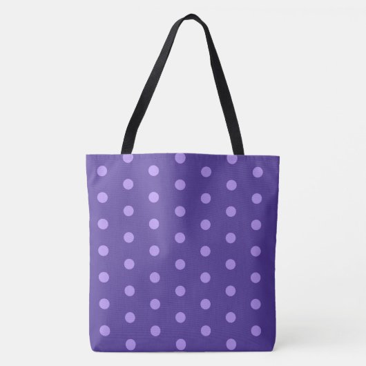 Polka Dot Paars Patterned Shoulder Bag Draagtas (Voorkant)