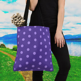 Polka Dot Paars Patterned Shoulder Bag Draagtas