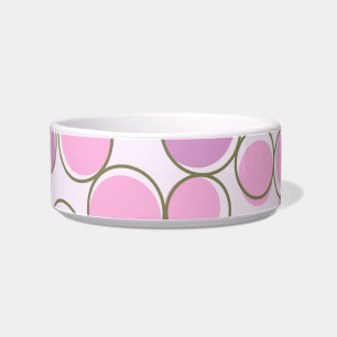 Polka Dot Paars Pink Pet Bowl Voerbakje