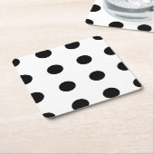 Polka Dot Papier Onderzetters (Schuin)