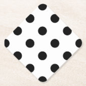 Polka Dot Papier Onderzetters (Voorkant)