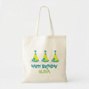 Polka Dot Party Pet Happy Birthday Celebration Tote Bag
