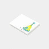 Polka Dot Party Pet Happy Birthday Nieuwjaar Post-it® Notes (Schuin)