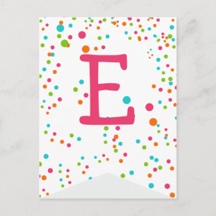 Polka Dot Party Vlag Bunting Banner Post Kaart