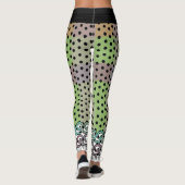Polka Dot Pastel Plaid Leggings (Achterkant)