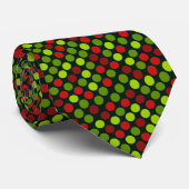 Polka dot patroon kerst Stropdas (Opgerold)